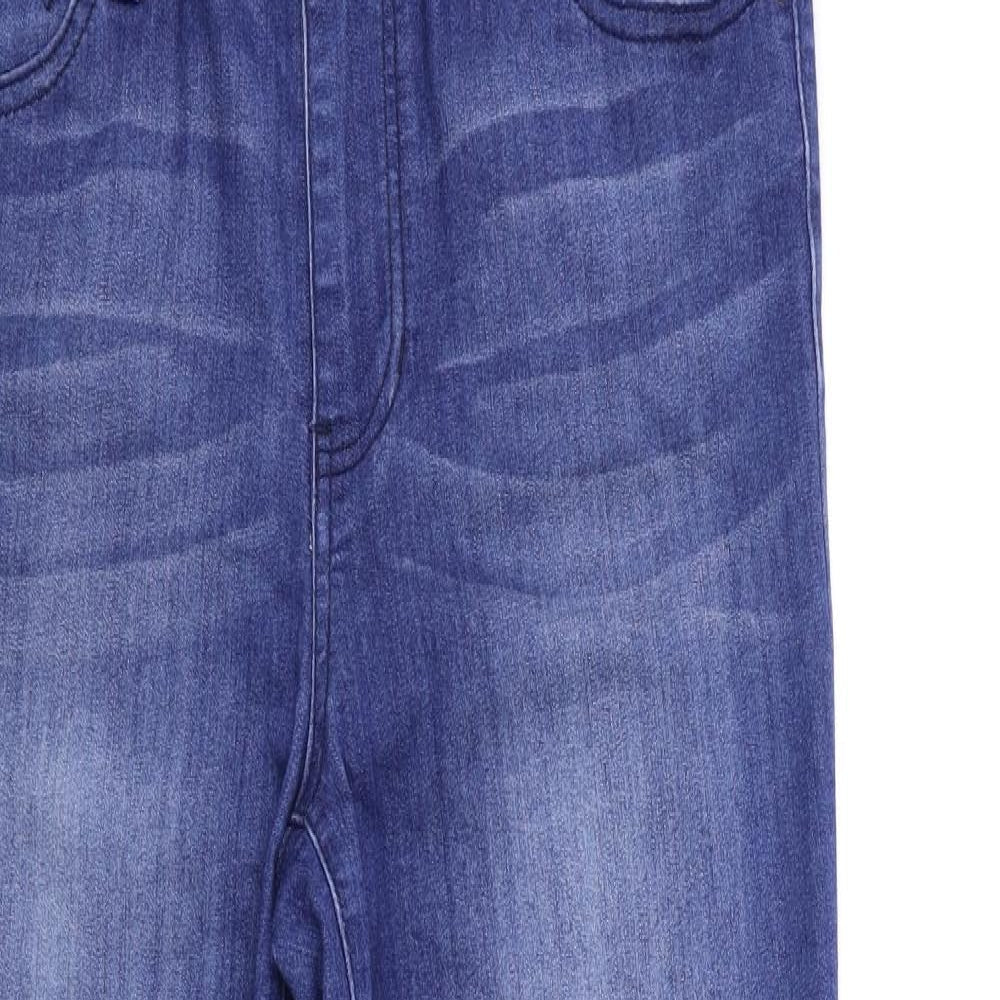 Preworn Womens Blue  Denim Skinny Jeans Size 12 L28 in