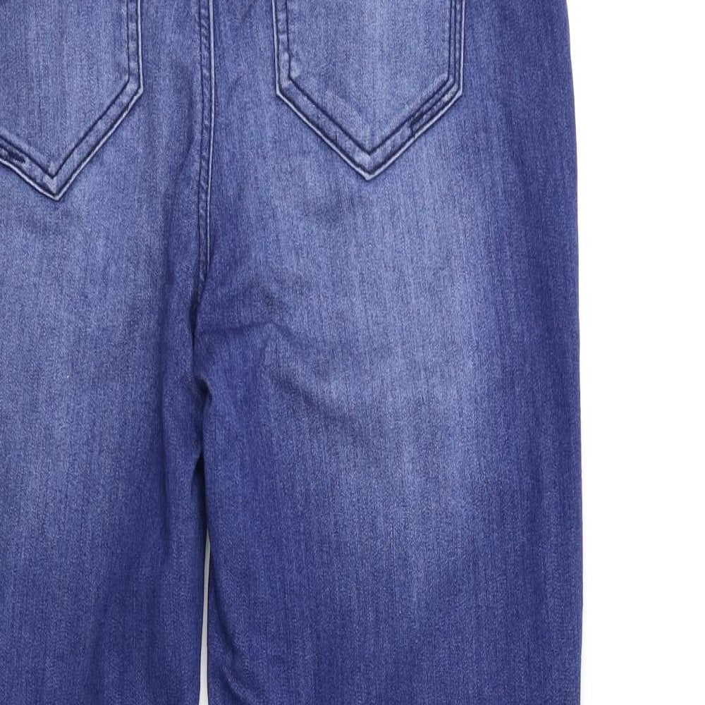 Preworn Womens Blue  Denim Skinny Jeans Size 12 L28 in