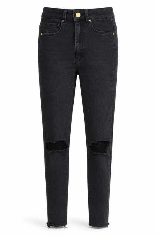 Never Denim Womens Black  Denim Skinny Jeans Size XS L27 in