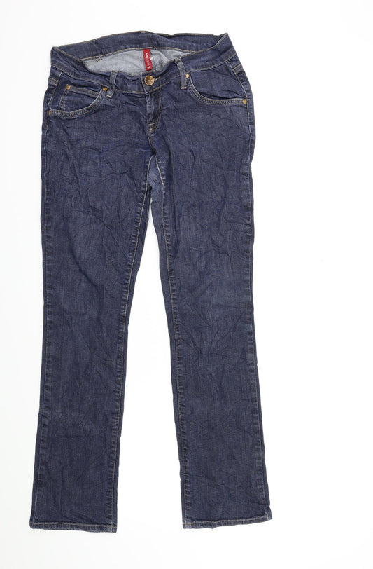 Preloved GINA JEANS Womens Blue  Denim Straight Jeans Size 30 in L30 in - Front