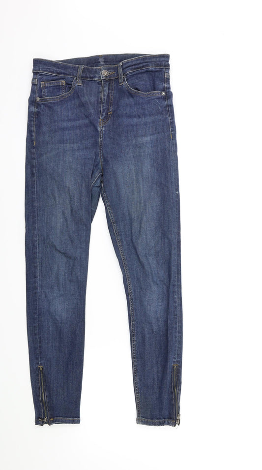 Preworn Womens Blue  Denim Skinny Jeans Size 26 in L25 in