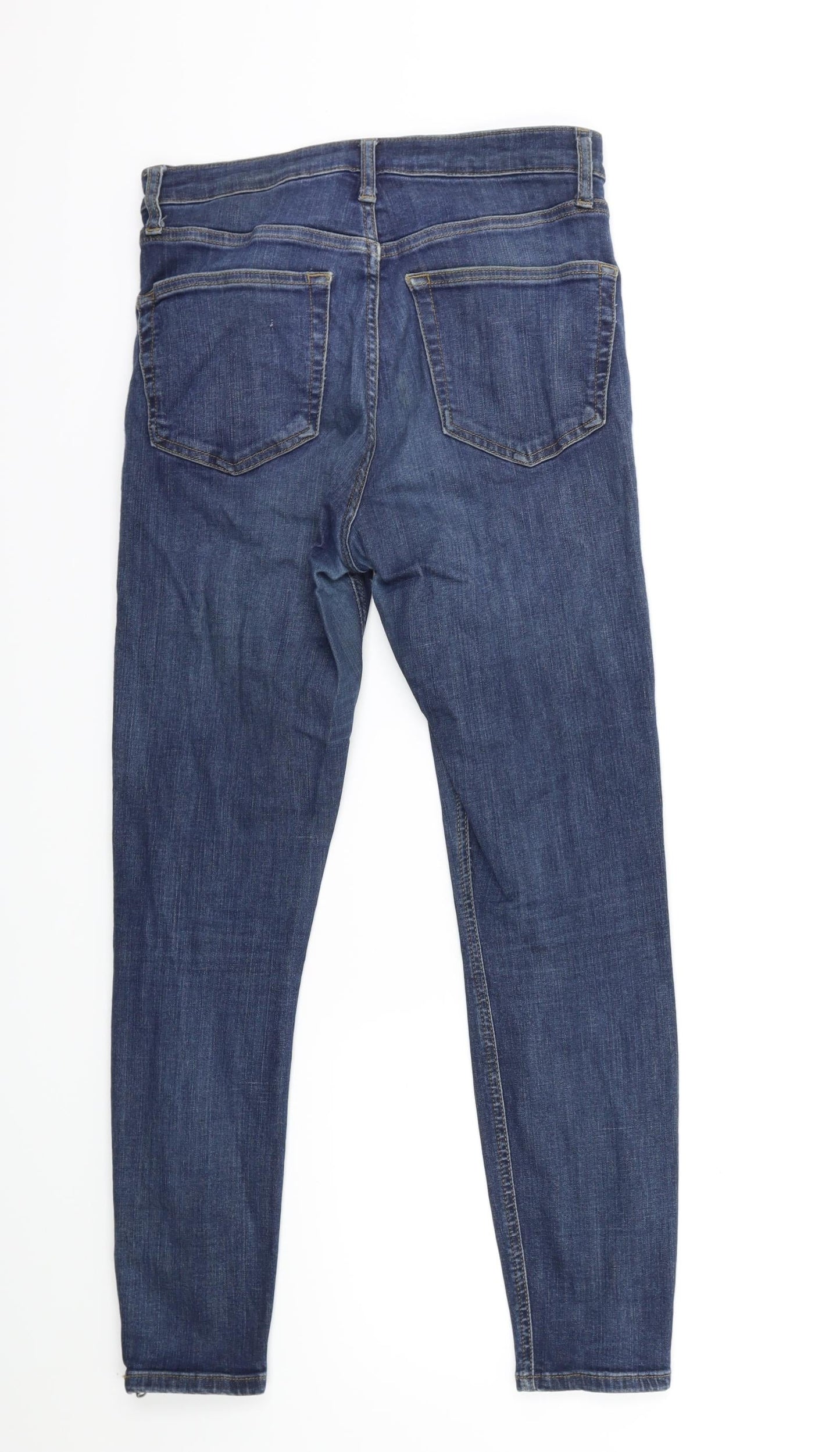 Preworn Womens Blue  Denim Skinny Jeans Size 26 in L25 in