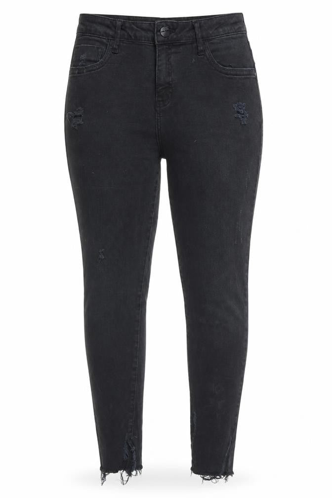 Denim & Co. Womens Black  Denim Skinny Jeans Size 12 L26 in