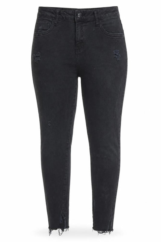 Denim & Co. Womens Black  Denim Skinny Jeans Size 12 L26 in