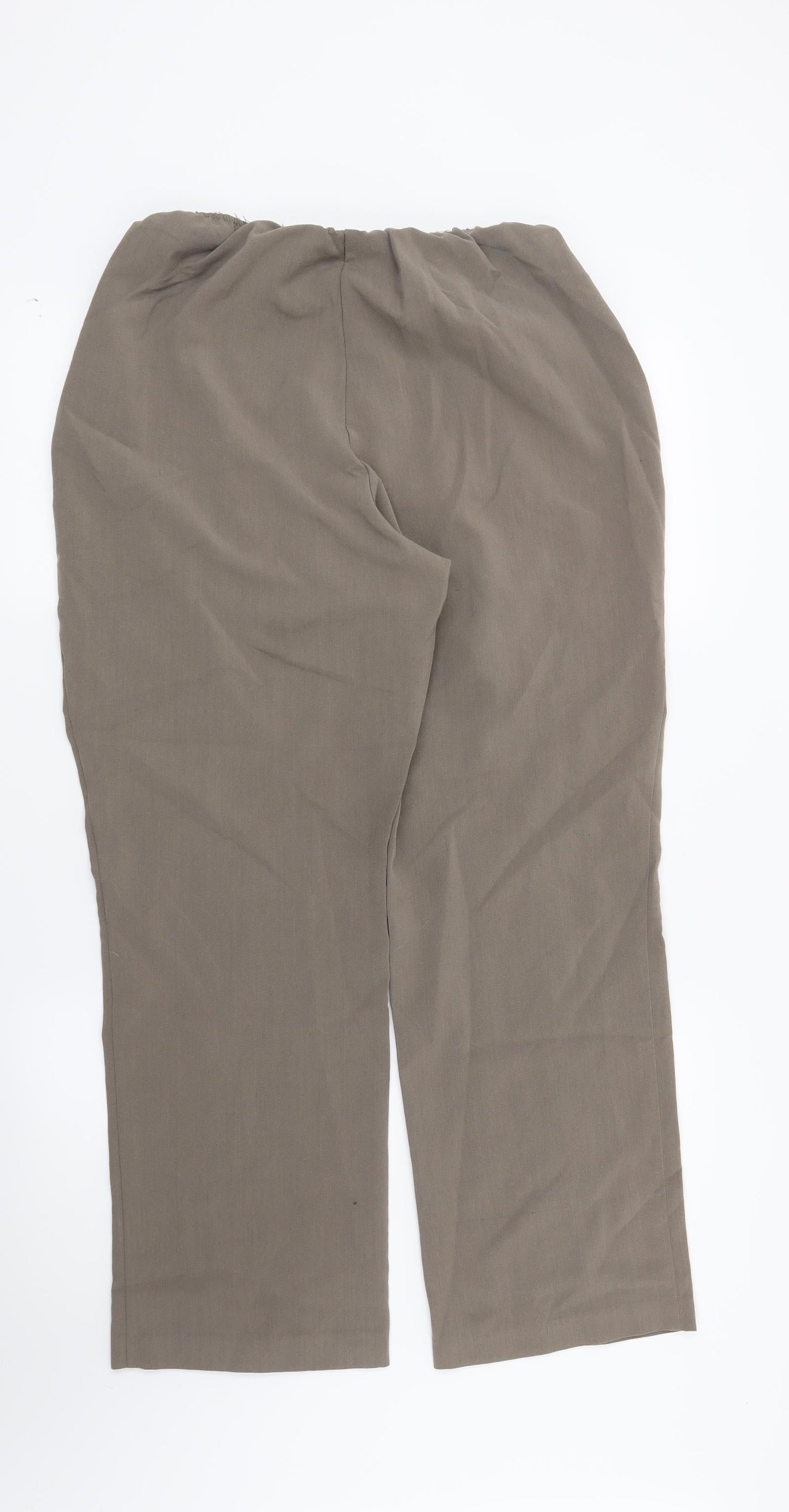 Preworn Womens Brown   Trousers  Size 14 L27 in