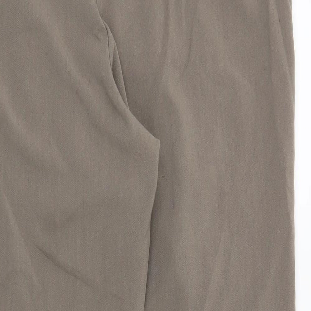 Preworn Womens Brown   Trousers  Size 14 L27 in