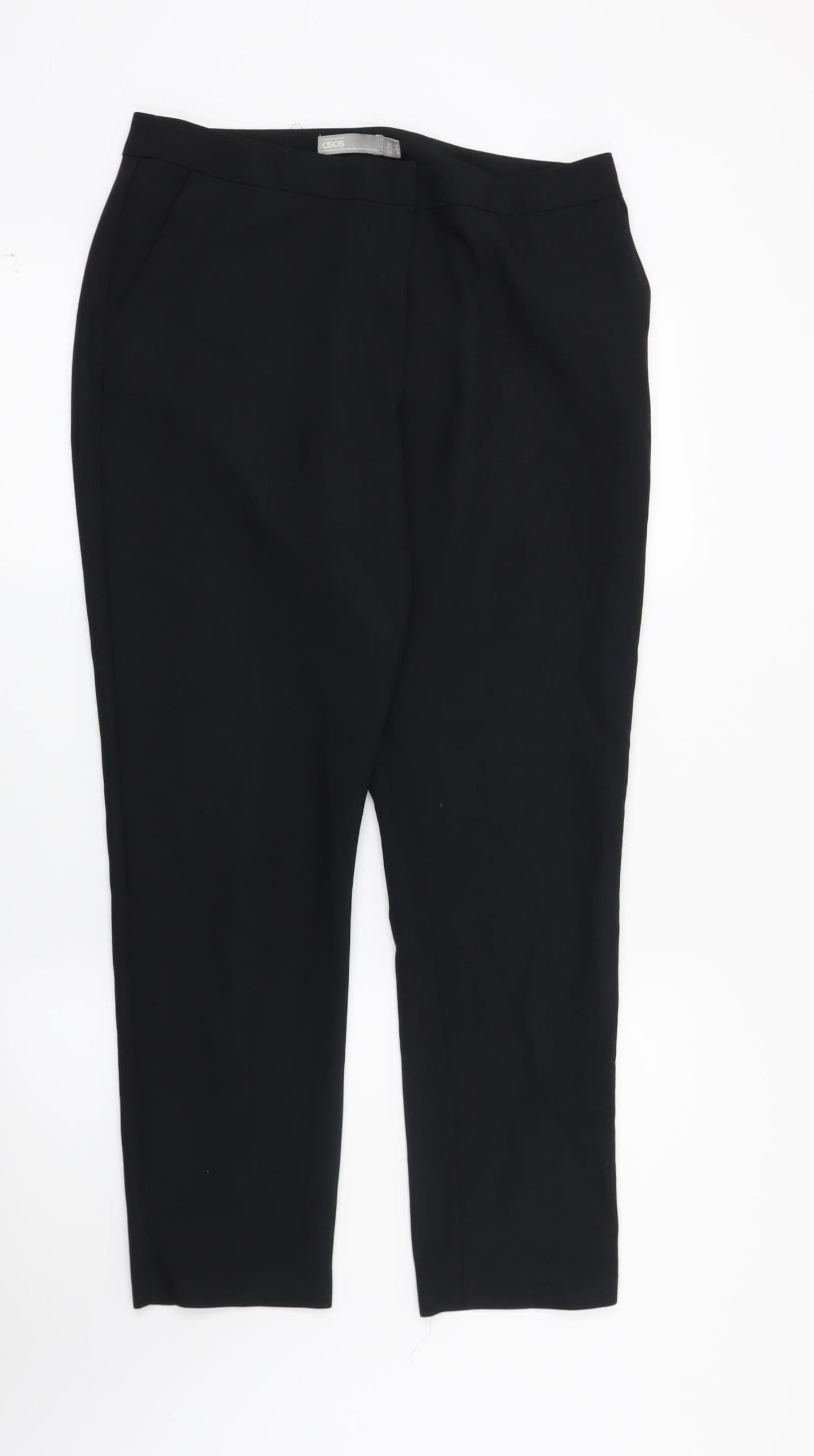 ASOS Womens Black   Trousers  Size 12 L28 in
