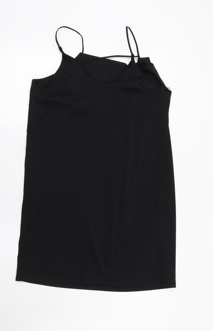 Additional front view of Missguided women’s black mini, size UK 10