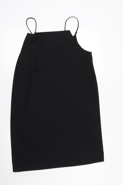 Back view of Missguided women’s black mini, size UK 10