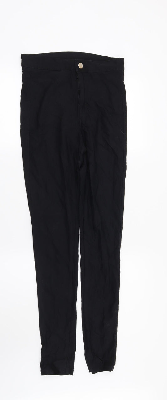 H&M Womens Black   Trousers  Size 10 L29 in