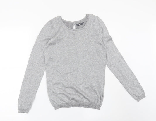 BHS Womens Silver   Pullover Jumper Size 8