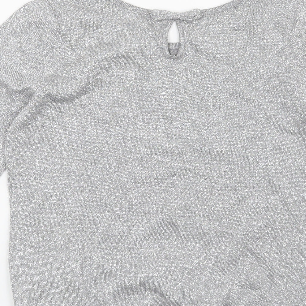 BHS Womens Silver   Pullover Jumper Size 8