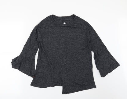 Preworn Womens Grey   Basic Blouse Size M