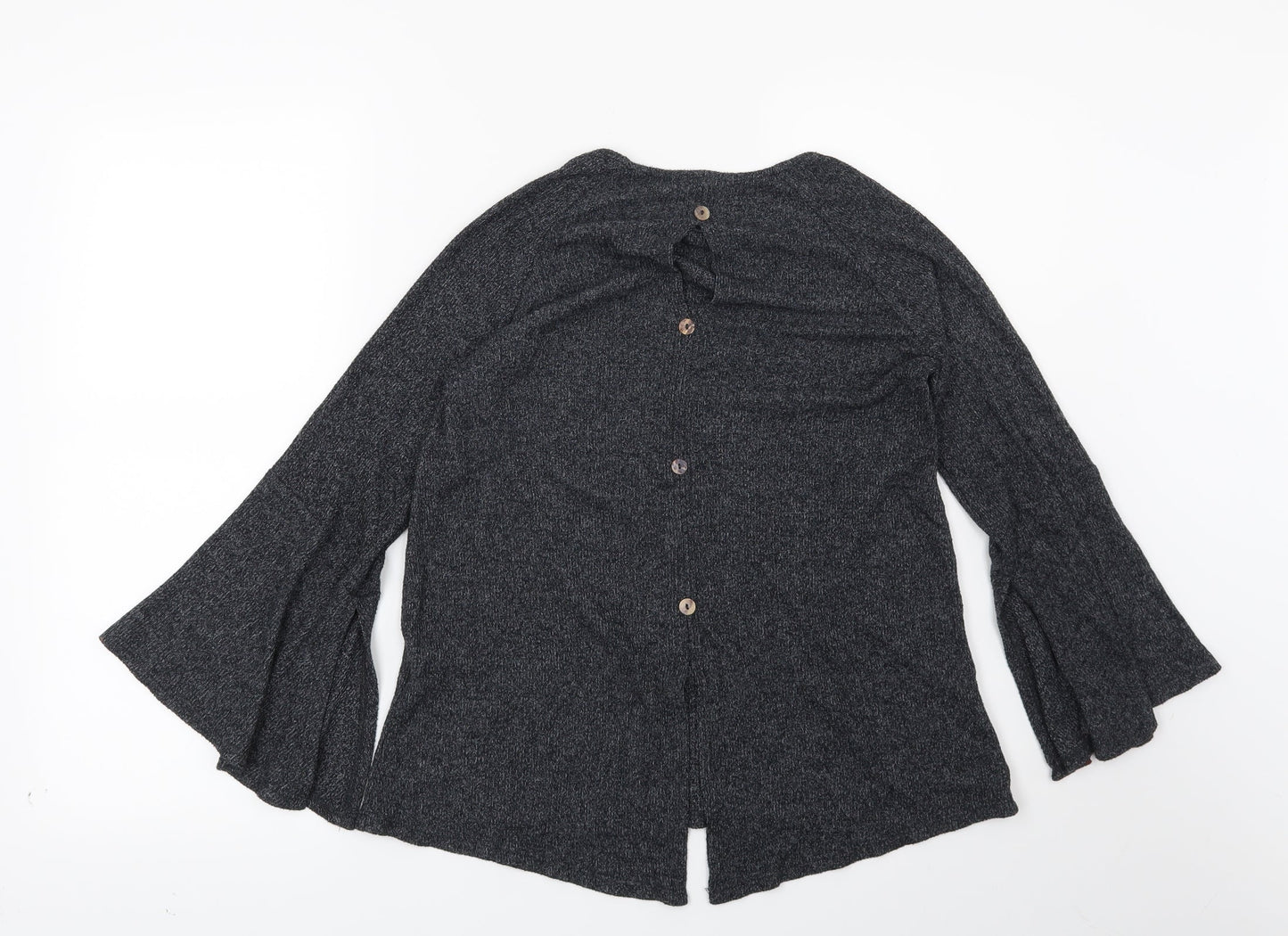 Preworn Womens Grey   Basic Blouse Size M