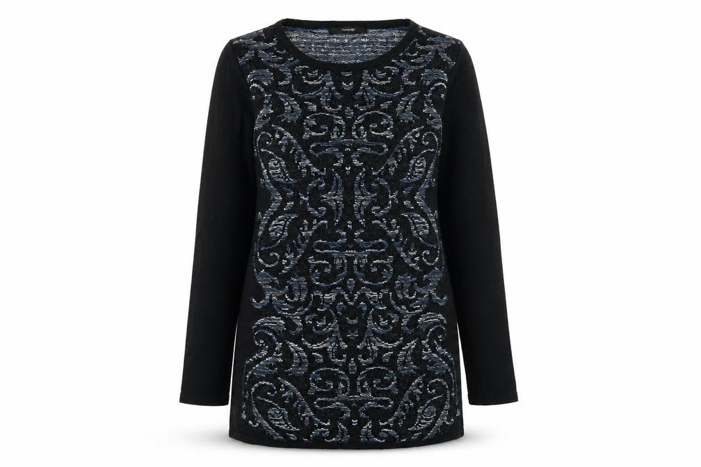 George Womens Blue Geometric  Pullover Jumper Size 10