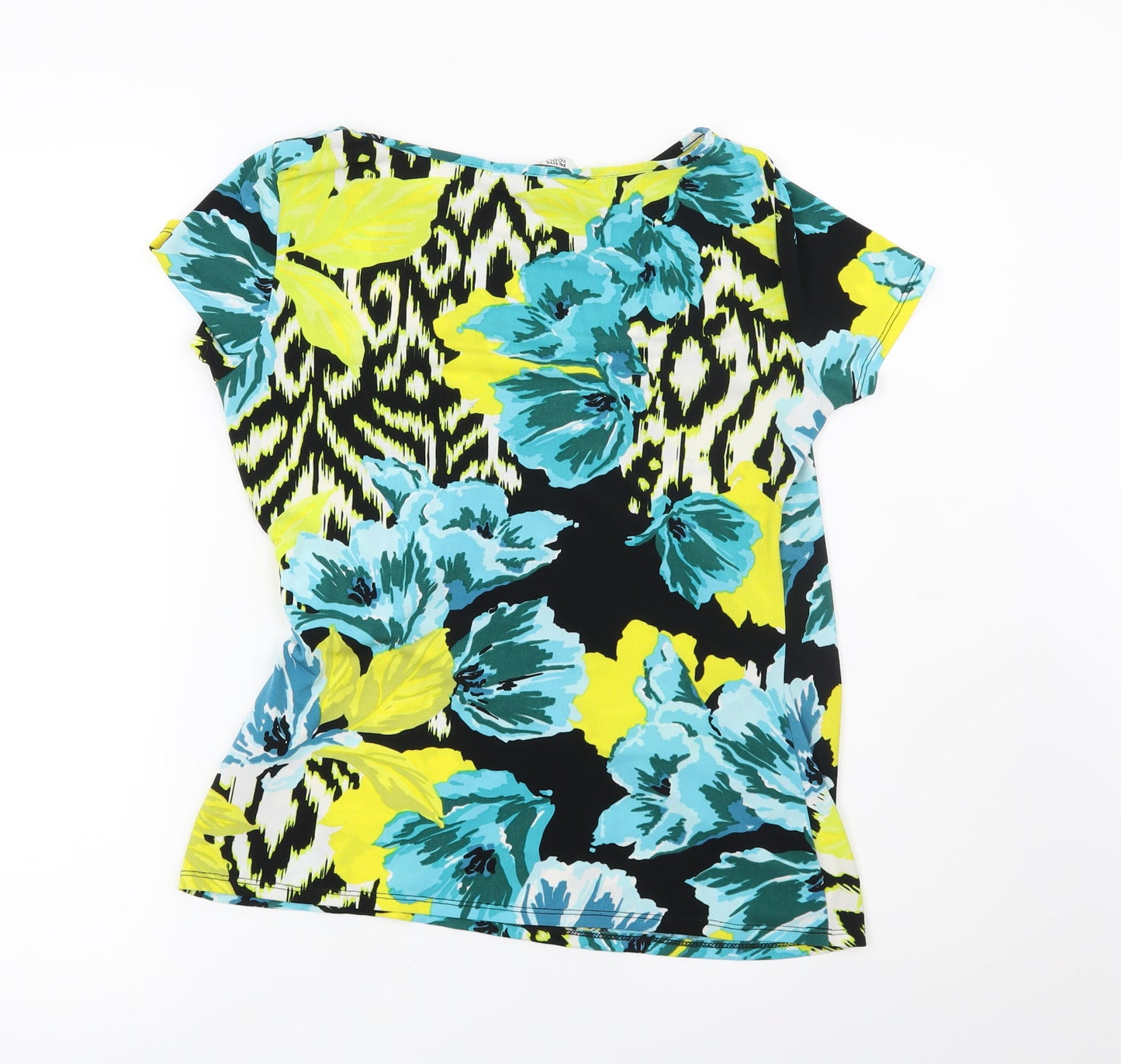 Debenhams Womens Yellow Floral  Basic Blouse Size 12