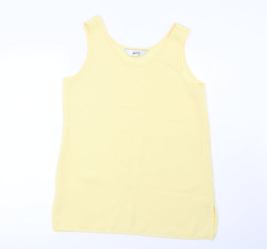 Whimsy Womens Yellow   Basic Blouse Size 12
