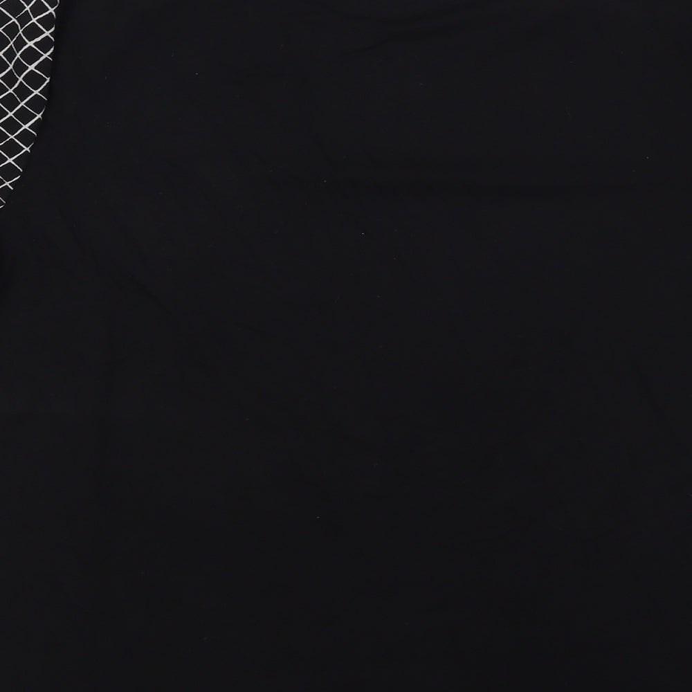 Papaya Womens Black Check  Basic Blouse Size 12
