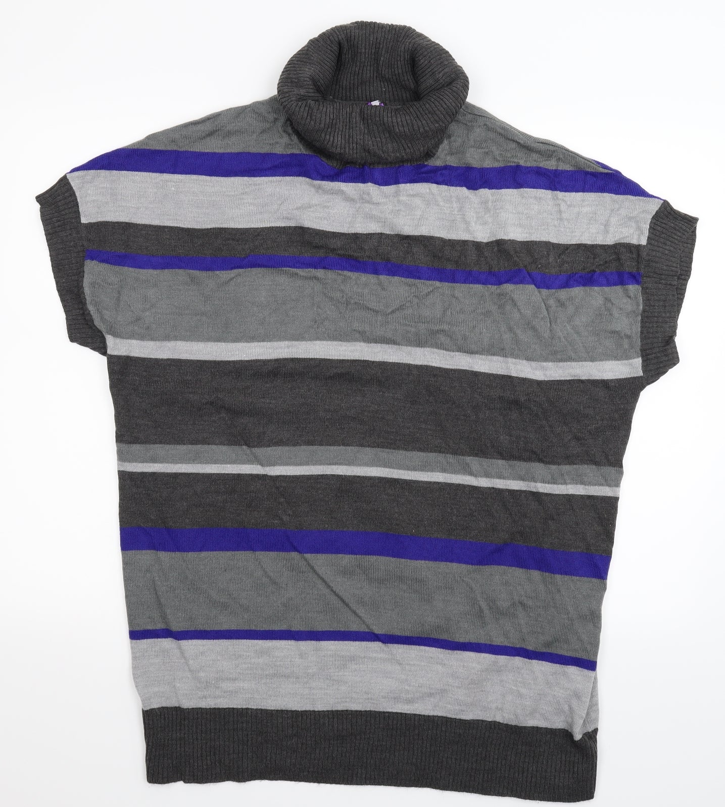BHS Womens Multicoloured Striped Knit Pullover Jumper Size 18
