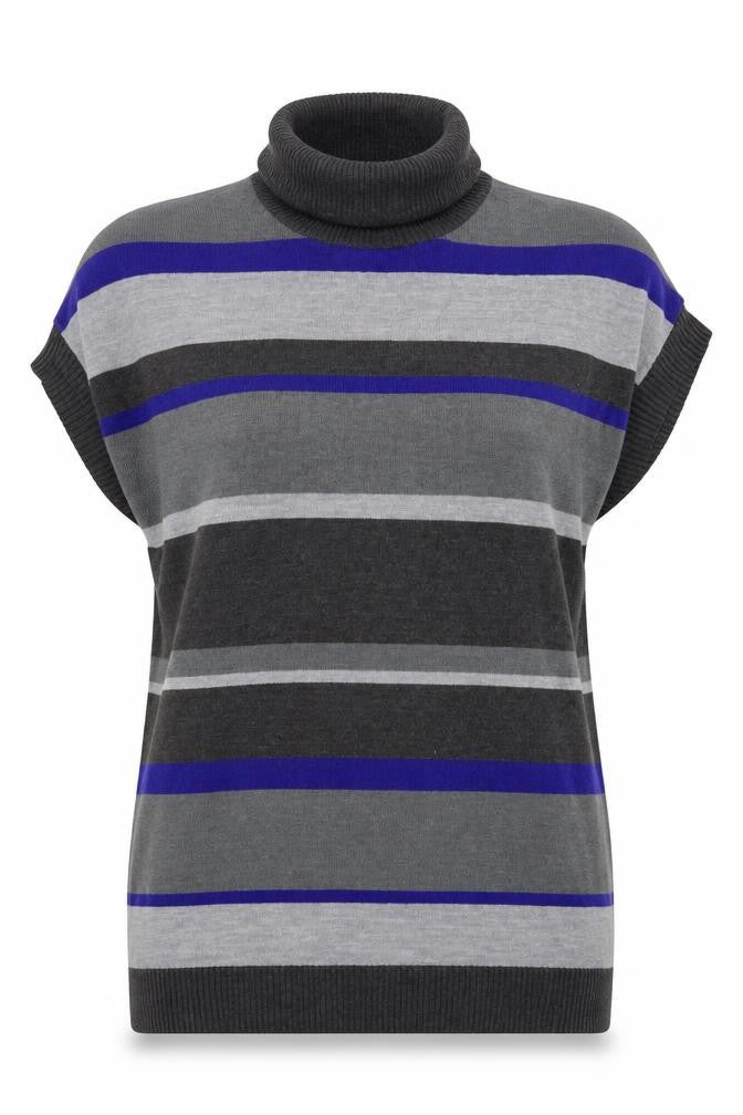 BHS Womens Multicoloured Striped Knit Pullover Jumper Size 18