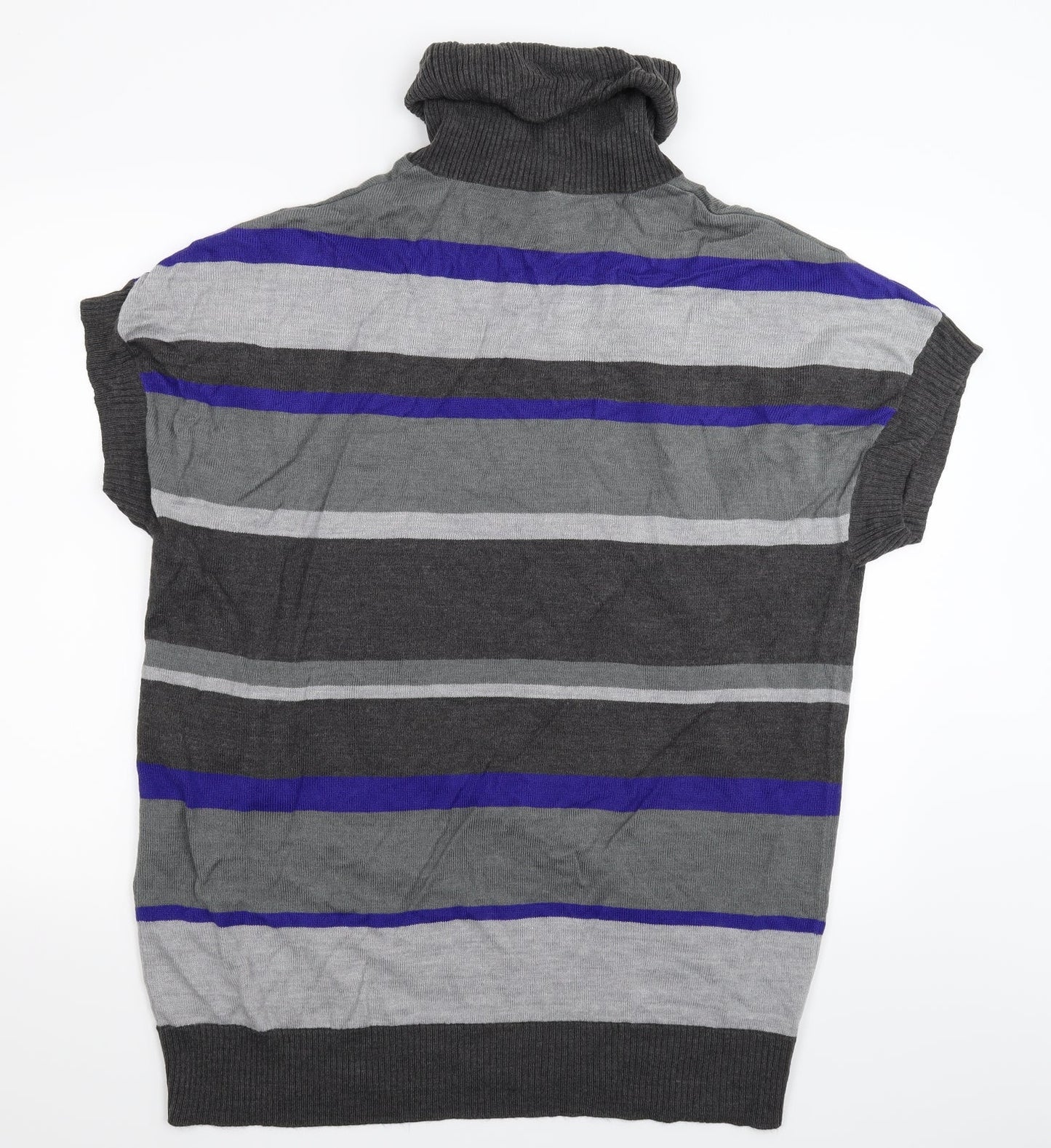 BHS Womens Multicoloured Striped Knit Pullover Jumper Size 18