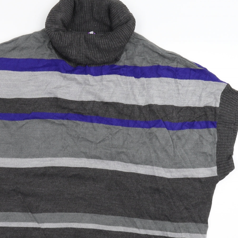 BHS Womens Multicoloured Striped Knit Pullover Jumper Size 18