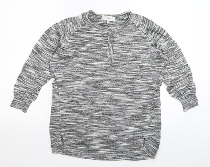 Next Womens Grey  Knit Pullover Jumper Size 16