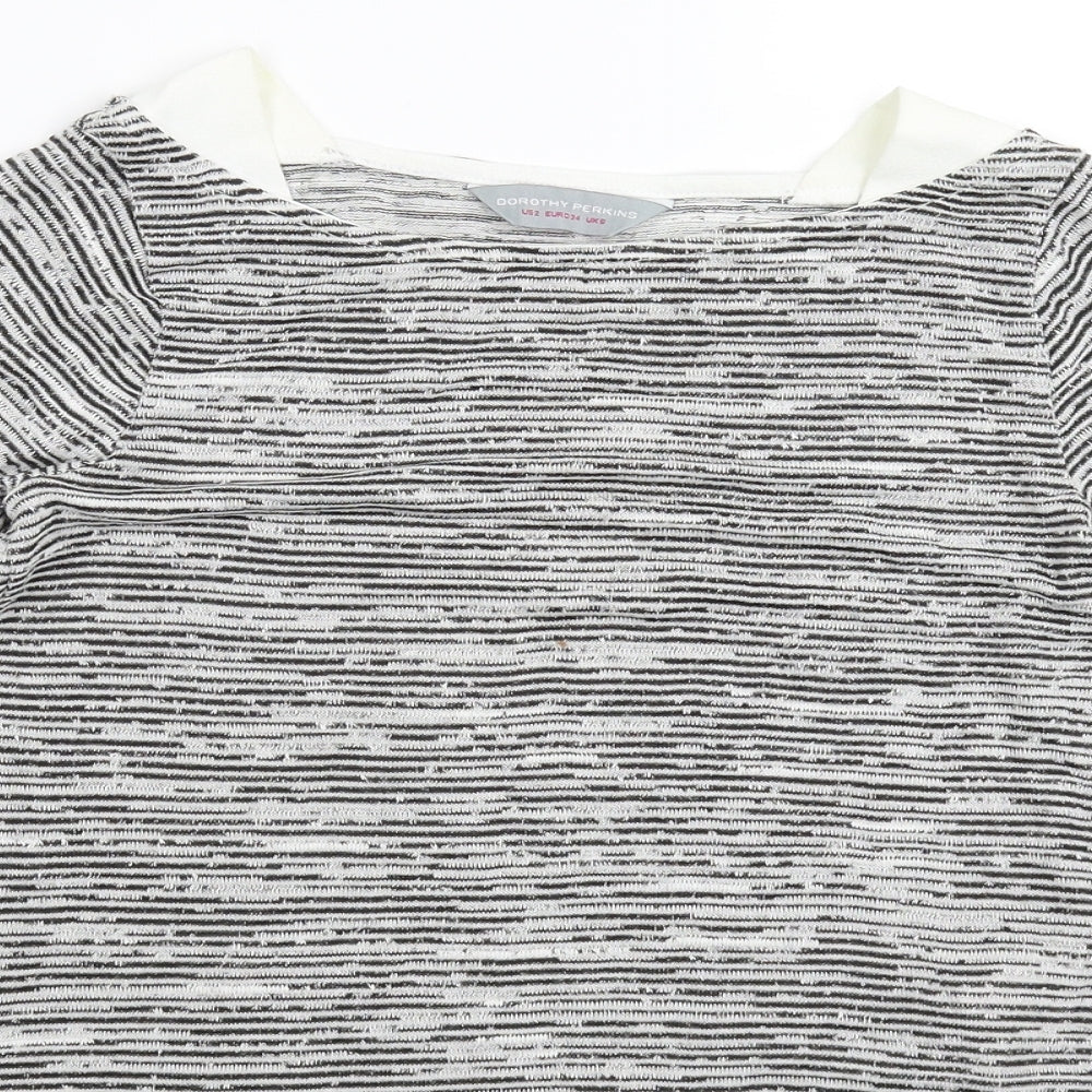 Dorothy Perkins Womens Grey  Knit Pullover Jumper Size 6