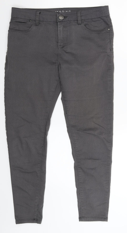 Preloved Marks and Spencer Womens Grey  Denim Jegging Jeans Size 12 L26 in - Front