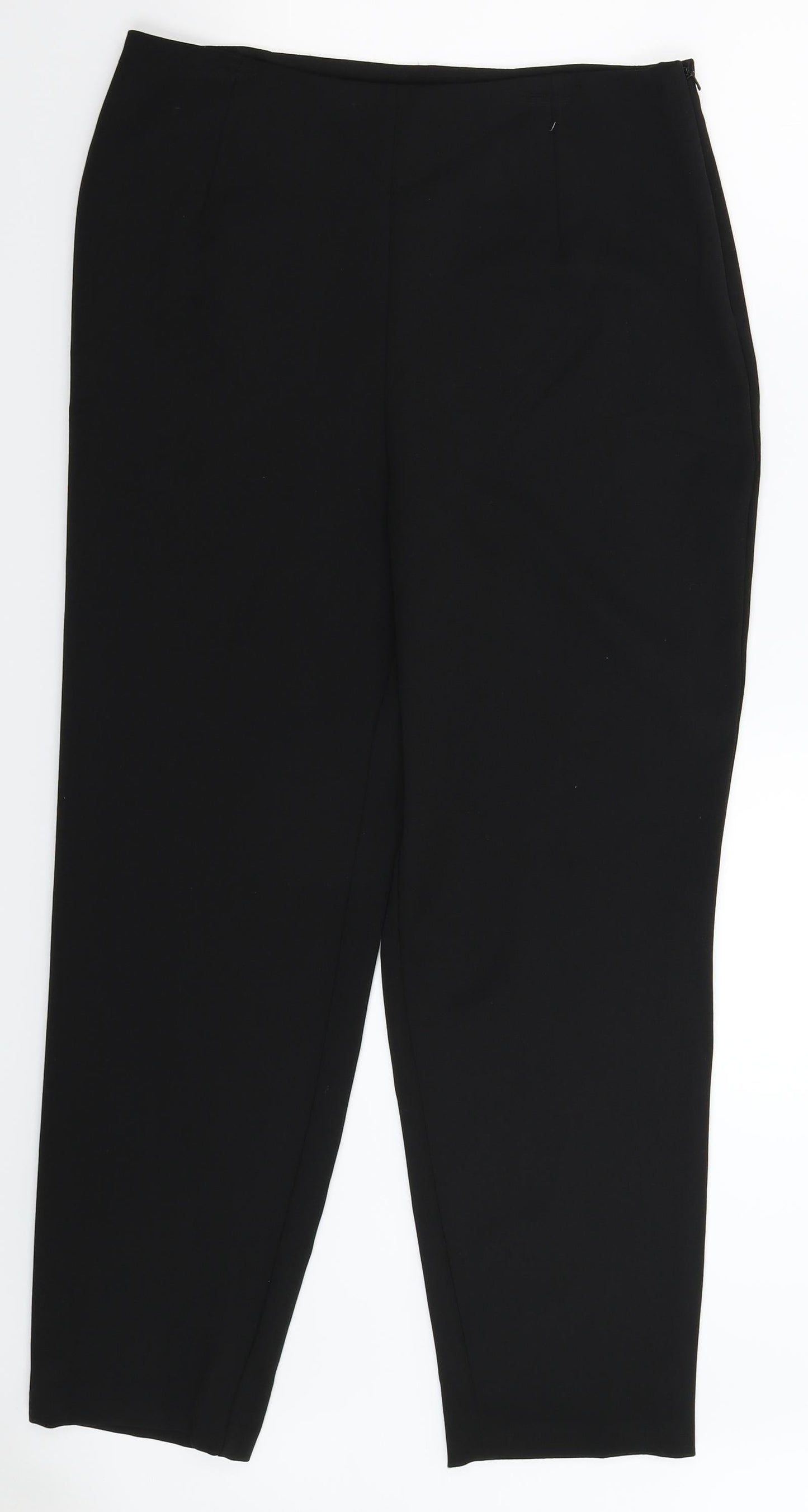 Preworn Womens Black   Trousers  Size 14 L28 in