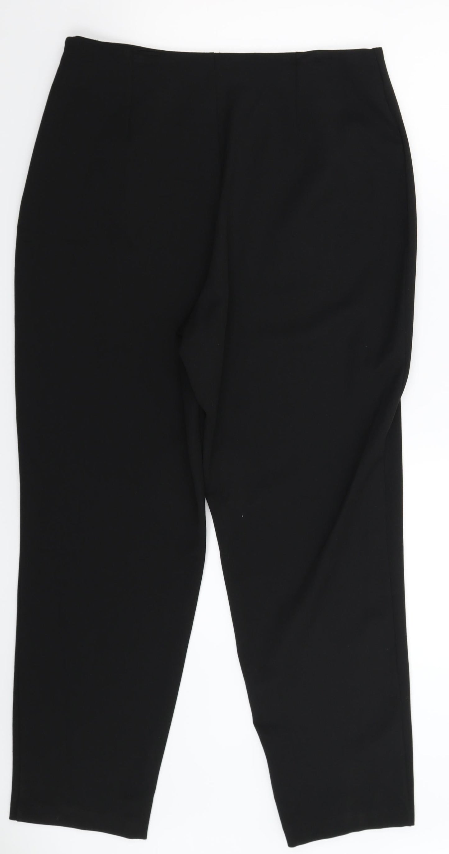 Preworn Womens Black   Trousers  Size 14 L28 in