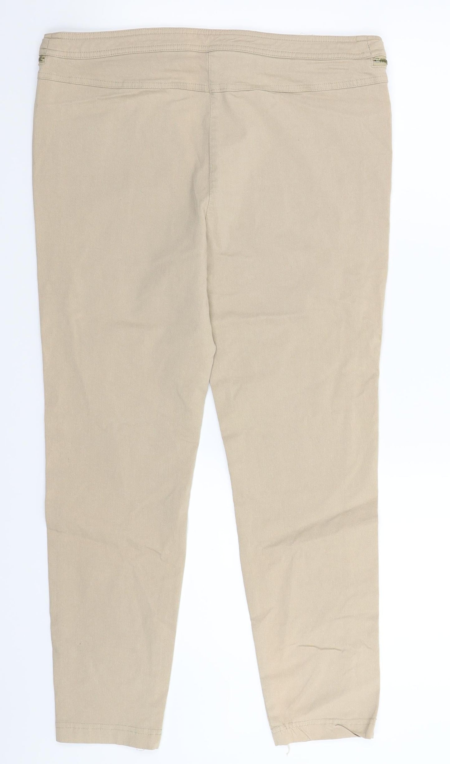 George Womens Beige   Trousers  Size 14 L24 in
