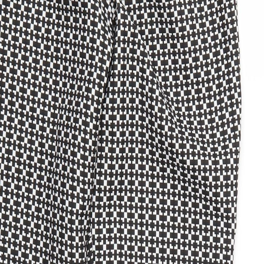 Miss Selfridge Womens Multicoloured Geometric  Trousers  Size 10 L25 in