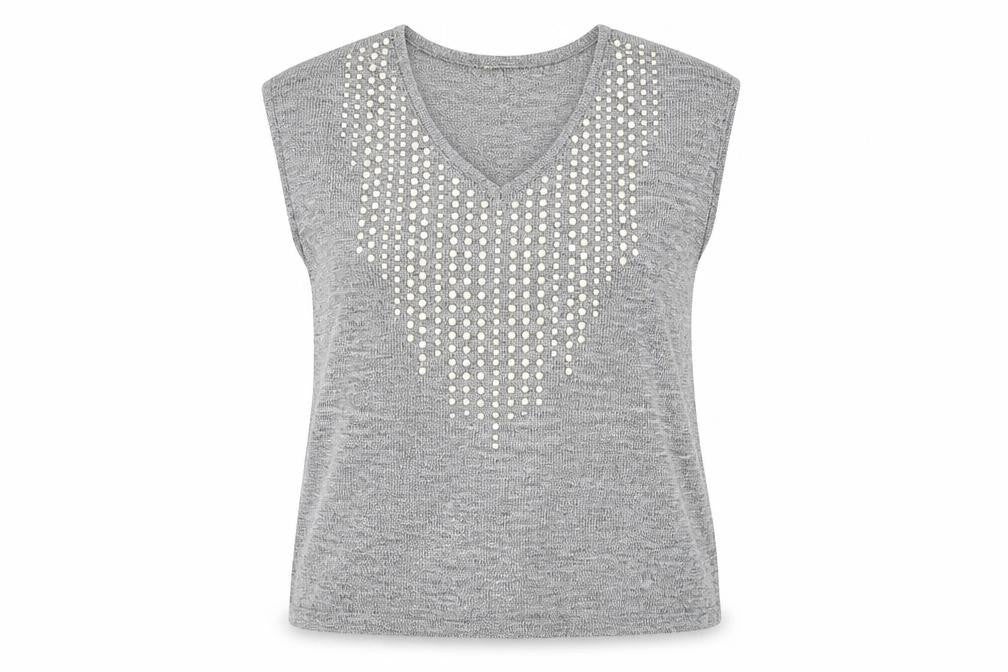 Miss Selfridge Womens Grey   Basic T-Shirt Size 10