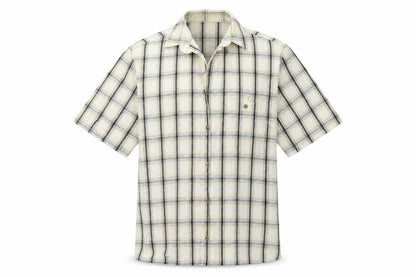 fairbanks Mens Ivory Plaid   Button-Up Size M