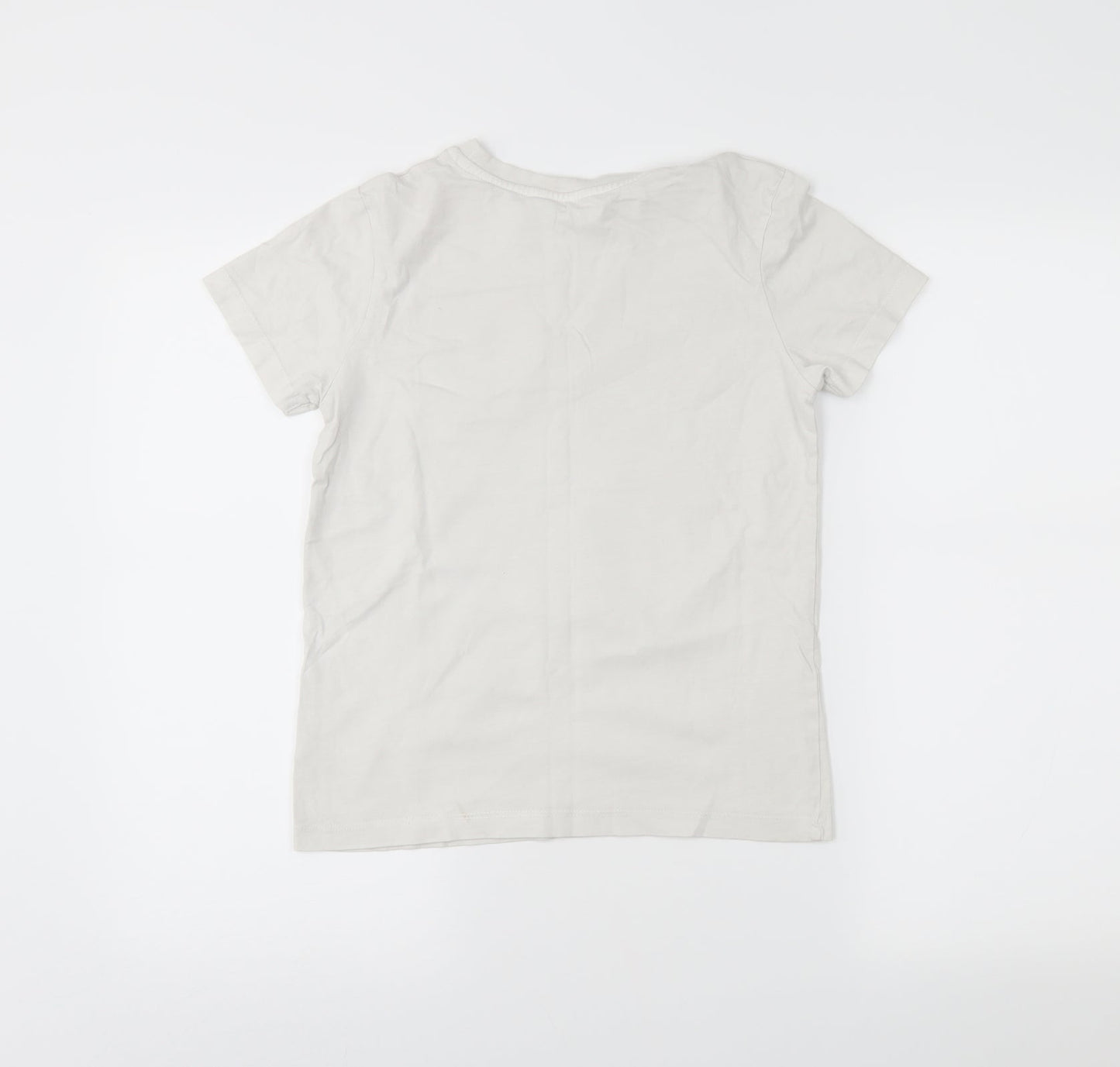George Boys White   Basic T-Shirt Size 9-10 Years  - Reversible sequins