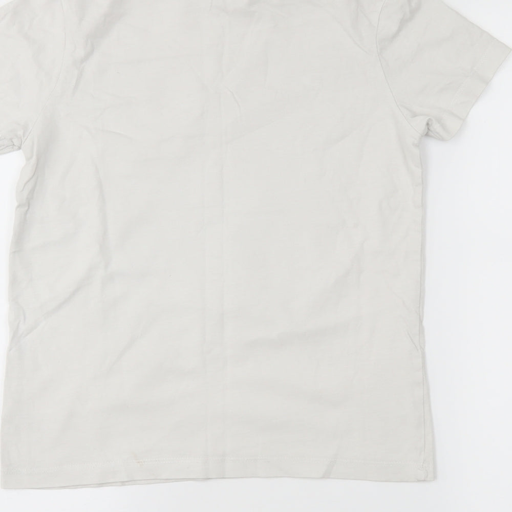 George Boys White   Basic T-Shirt Size 9-10 Years  - Reversible sequins