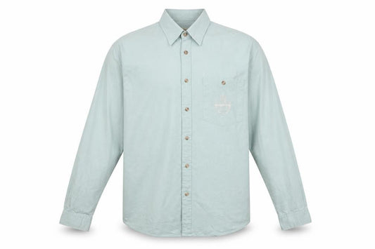 The Chino Shirt Co Mens Blue    Button-Up Size 38