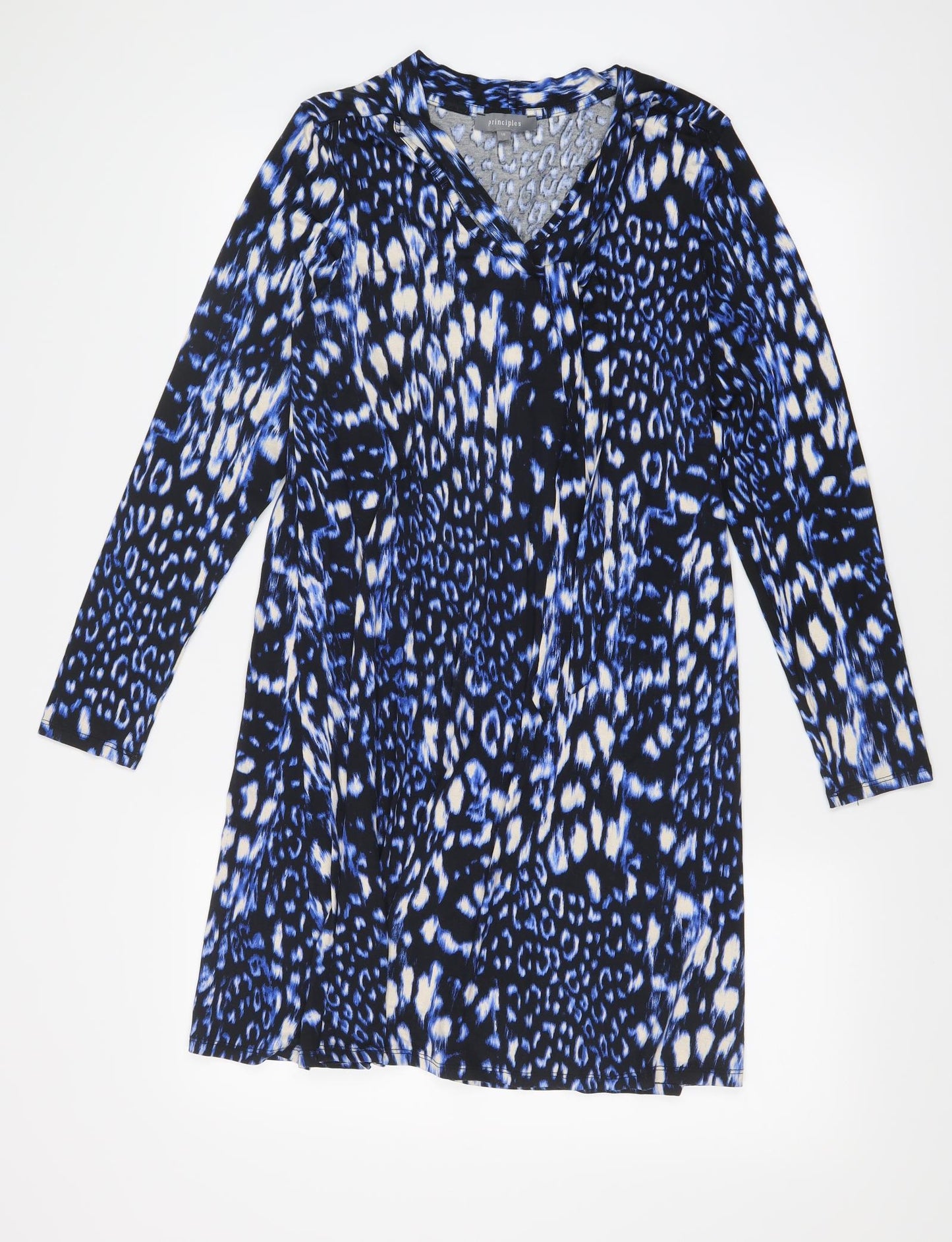 Principles Womens Blue Animal Print  Shift  Size 10