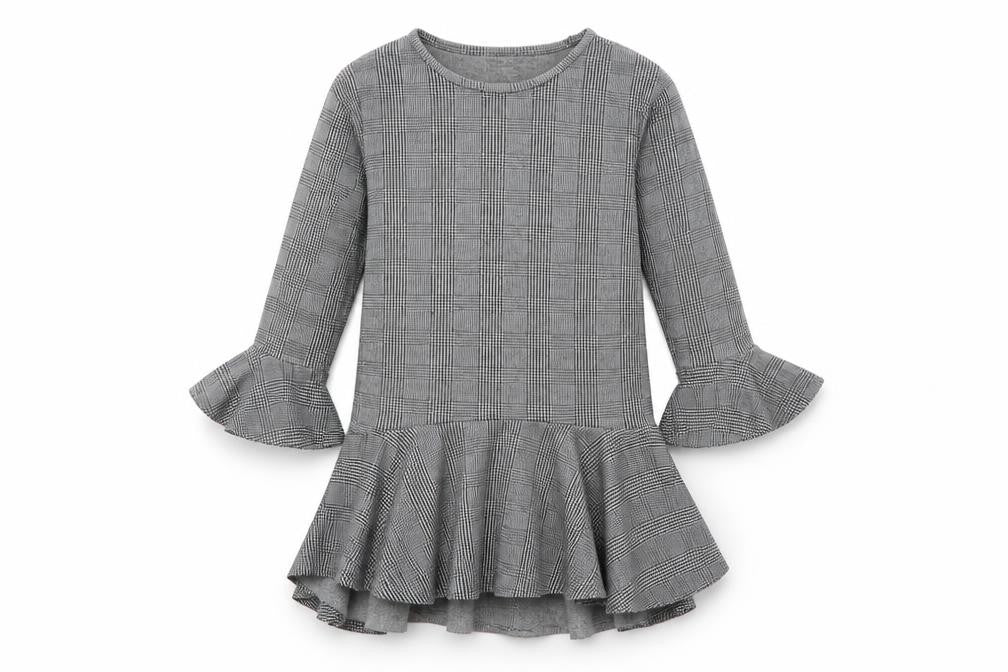 LFT Girls Grey Striped  Shift  Size 7-8 Years