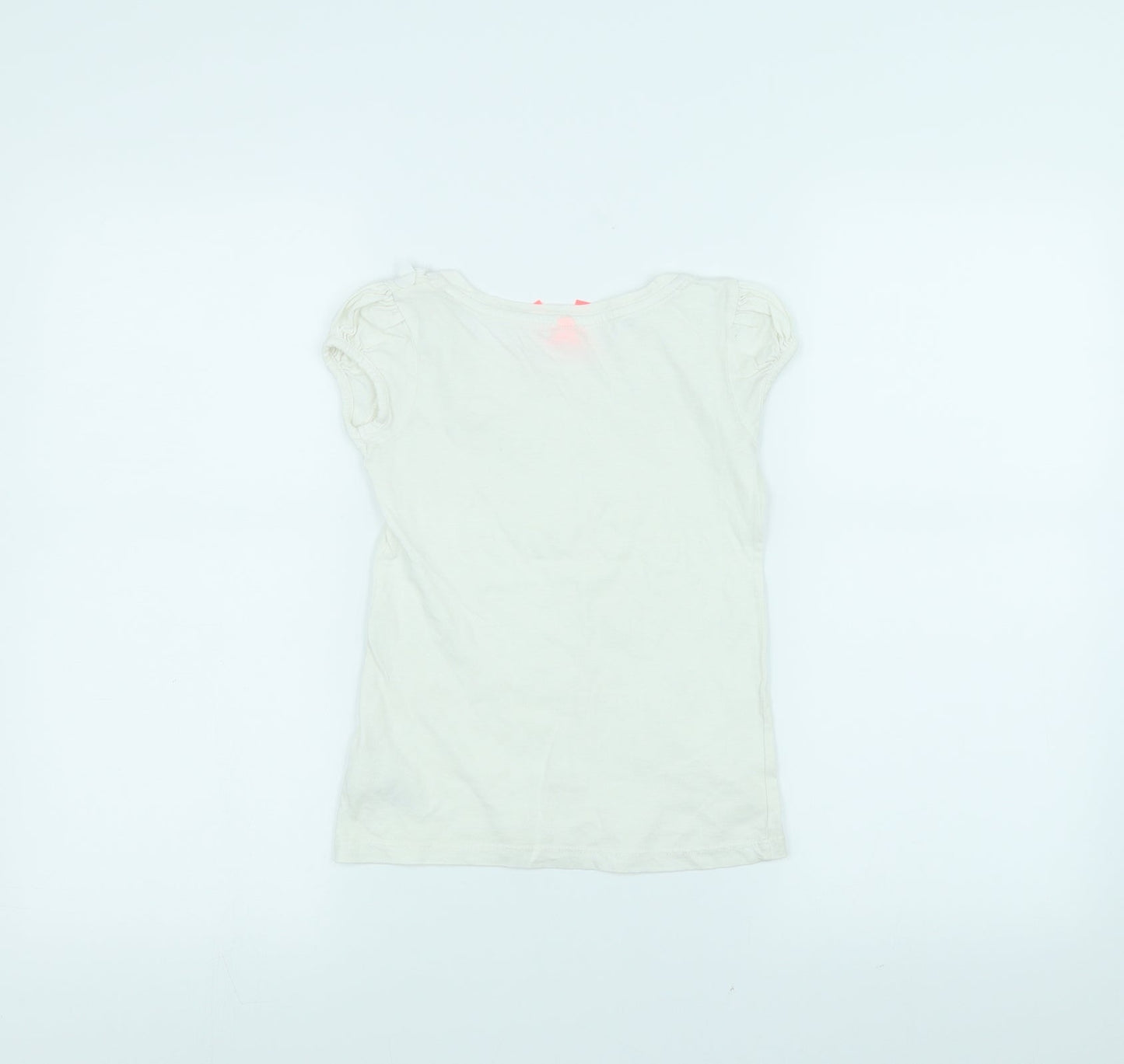 NEXT Girls White   Basic T-Shirt Size 5 Years