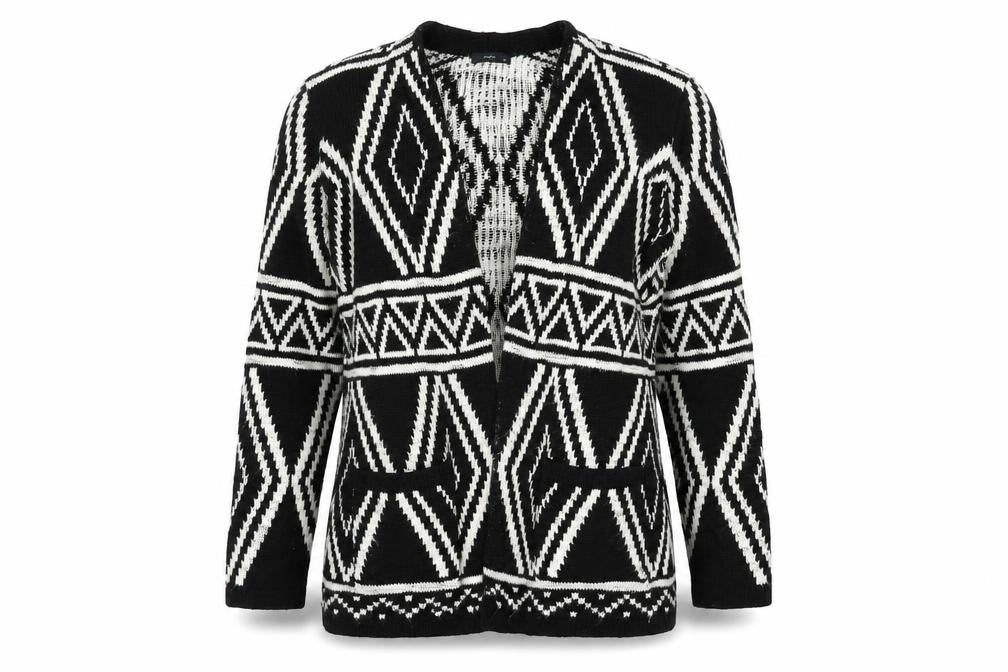 M&Co Womens Black  Knit Jacket  Size 14