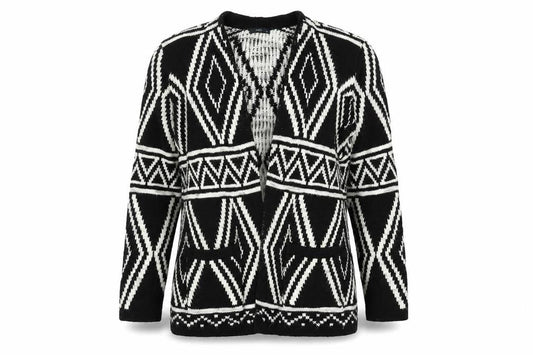M&Co Womens Black  Knit Jacket  Size 14