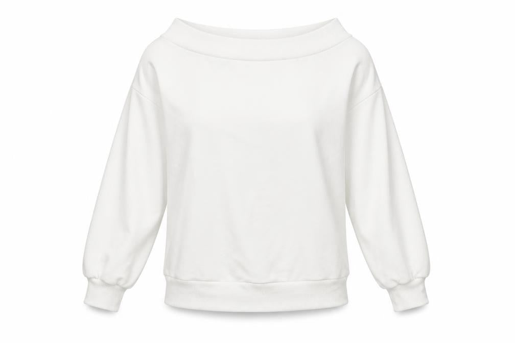 H&M Womens White   Pullover Sweatshirt Size S