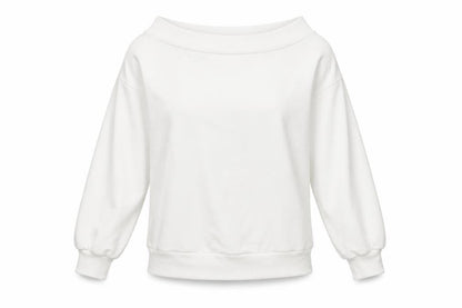 H&M Womens White   Pullover Sweatshirt Size S