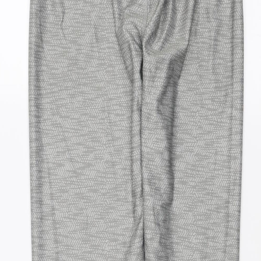 Athletic Works Womens Green Geometric  Compression Leggings Size M L28 in