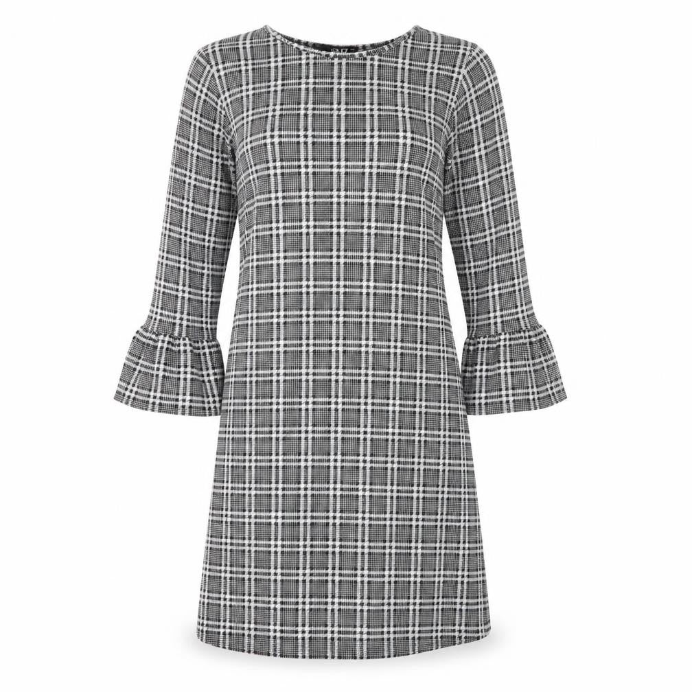 Quiz Womens Black Check  Mini  Size 6