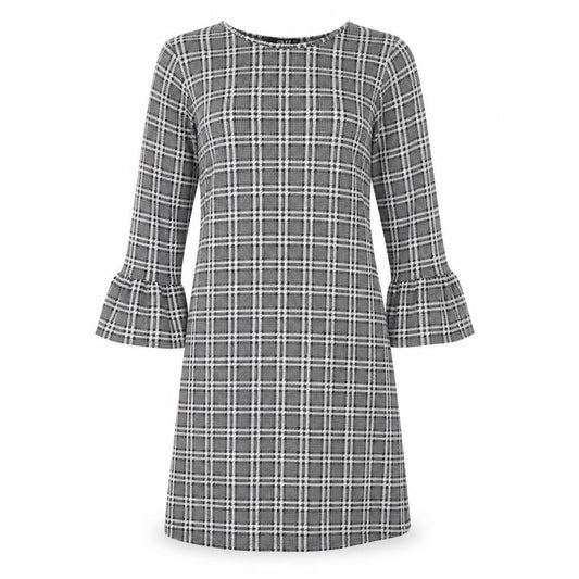 Quiz Womens Black Check  Mini  Size 6