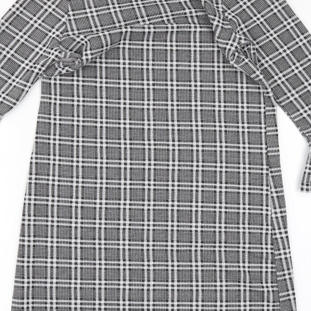 Quiz Womens Black Check  Mini  Size 6