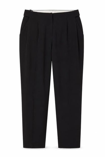 Preworn Womens Black  Rayon Dress Pants Trousers Size 8 L28 in